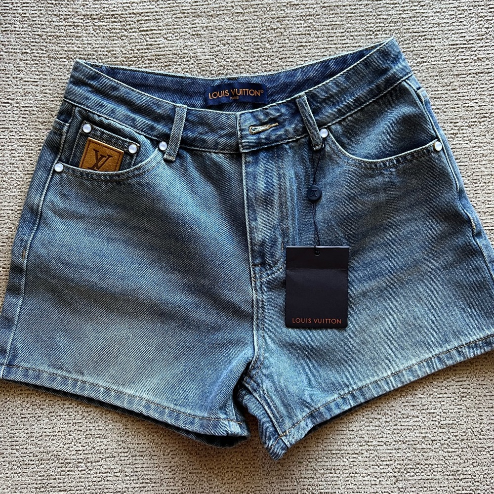 Louis Vuitton Classic Blue Jean Shorts